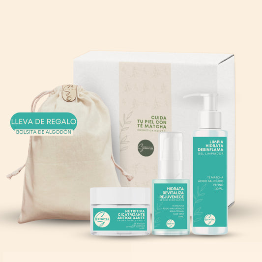 SERENITEA PACK - LIMPIA, HIDRATA Y HUMECTA TU PIEL EN 3 PASOS + REGALO